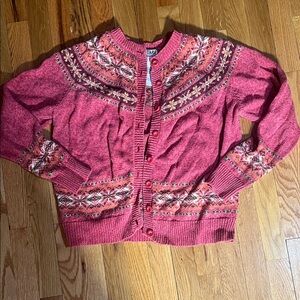 Stylish Fair Isle Cardigan Sweater